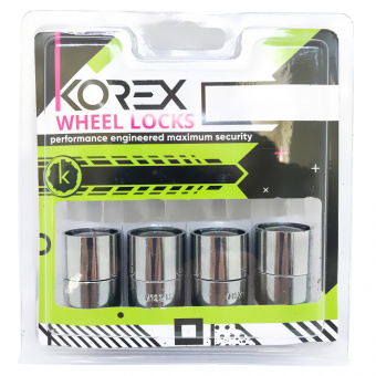 Korex | Гайки секретные М12x1.5x33 Конус Вращающееся кольцо Ключ 19-21 (Daihatsu, Hyundai, Fiat, Ford, Kia, Mazda, Mitsubishi, SsangYong, Toyota)