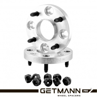 Колёсная проставка-адаптер 20мм PCD 4x114.3 DIA 66.1 со шпильками 12x1.25 Кованая для Nissan (Кованый алюминий)