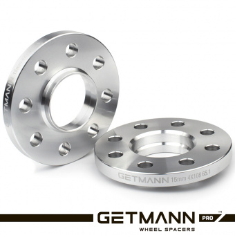 GETMANN | Колёсная проставка 15мм PCD 4x108 DIA 65.1 Citroen, Peugeot