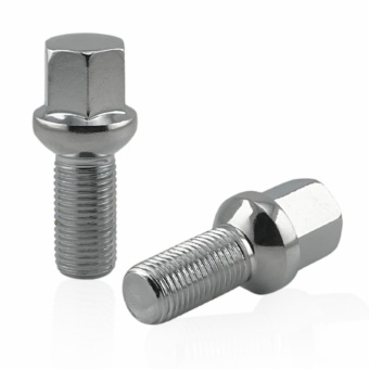 Болт колесный М14x1.5x27мм Сфера Хром Ключ 17 (Audi, Seat, Skoda, Volkswagen)