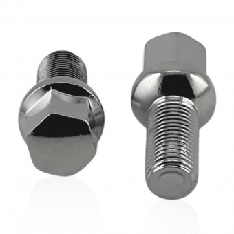 Болт колесный М14x1.5x27мм Сфера Хром Ключ 17 (Audi, Seat, Skoda, Volkswagen)