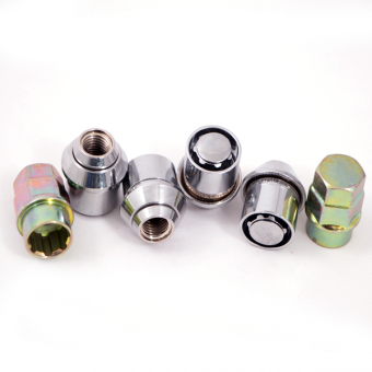 Гайки секретки Ford М12х1.5х33 Конус увеличенный Вращающееся кольцо MaxGuard (оригинальные диски)