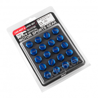 Комплект колесных гаек IRAYS M12х1.5х32 Конус Ключ 19 (Blue)