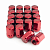 Комплект колесных гаек IRAYS M12х1.25х32 Конус Ключ 19 (Red)