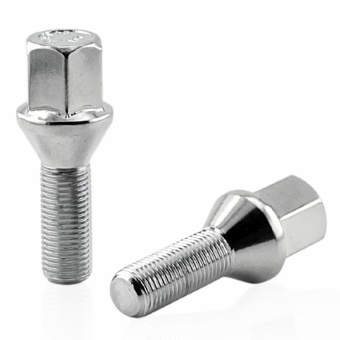 Болт колесный М12x1.25x28мм Конус Хром Ключ 17 (ВАЗ, ГАЗ, Fiat, Citroen, Lancia) под литые диски