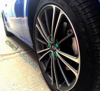 Декоративные колпачки на крепеж зеленого цвета Ключ 21