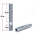 Колесная шпилька резьбовая М14x1,5x15мм/М14x1,5x60мм (Общая длина 80мм)