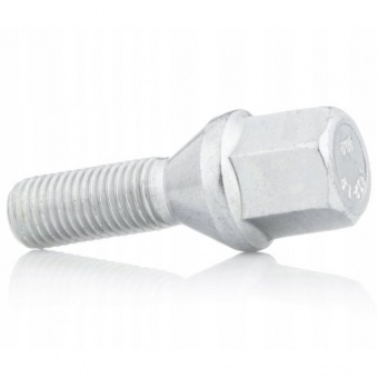 Болт колесный М12x1.25x28мм Конус Цинк Ключ 17 (ВАЗ, ГАЗ, Fiat, Citroen, Lancia) под литые диски