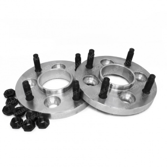 Колёсная проставка-адаптер 15мм PCD 4x114.3 DIA 67.1 со шпильками 12x1.5 для Hyundai, Kia, Mitsubishi (Кованый алюминий)