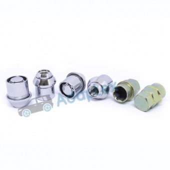 Гайки секретки Ford М12х1.5х33 Конус увеличенный Вращающееся кольцо MaxGuard (оригинальные диски)