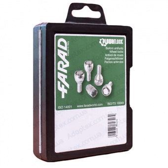 FARAD FLOWERLOCK | Болты секретки М12x1.5x24 Конус Вращающееся кольцо ключ 17