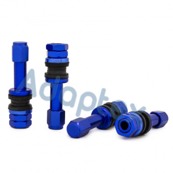 Разборной вентиль для колесного диска (Синий) Алюминиевый