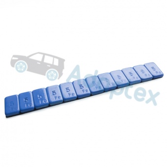 Грузики стальные самоклеящиеся 12/5, Синие