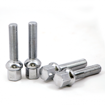 Болт колесный М14x1.5x40мм Сфера Хром Ключ 17 (Audi, Seat, Skoda, Volkswagen) Удлиненный