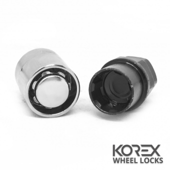 Korex | Гайки секретные М12x1.5x33 Конус Вращающееся кольцо Ключ 19-21 (Daihatsu, Hyundai, Fiat, Ford, Kia, Mazda, Mitsubishi, SsangYong, Toyota)