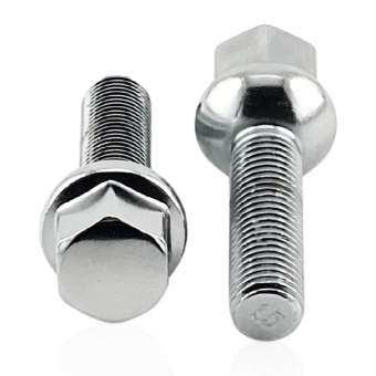 Болт колесный М12x1.5x40мм Сфера Хром Ключ 17 Mercedes-Benz (Class A (168); C (202, 203); CLK (208, 209); E (210); SL (129); SLK (170, 171); Vaneo (414); 190 (201); 200 (124))