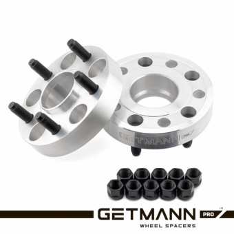 Колёсная проставка-адаптер 30мм PCD 5x114.3 DIA 64.1 со шпильками 12x1.5 для Acura, Honda, Land Rover Freelander (Кованый алюминий)