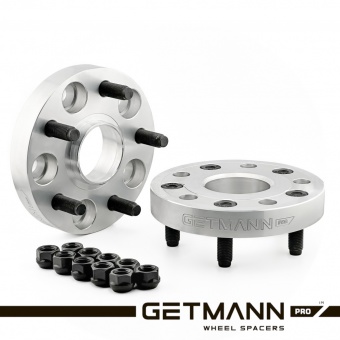 Колёсная проставка-адаптер 25мм PCD 5x114.3 DIA 70.5 со шпильками 14x1.5 для Ford Escape, Explorer, Mustang (Кованый алюминий)